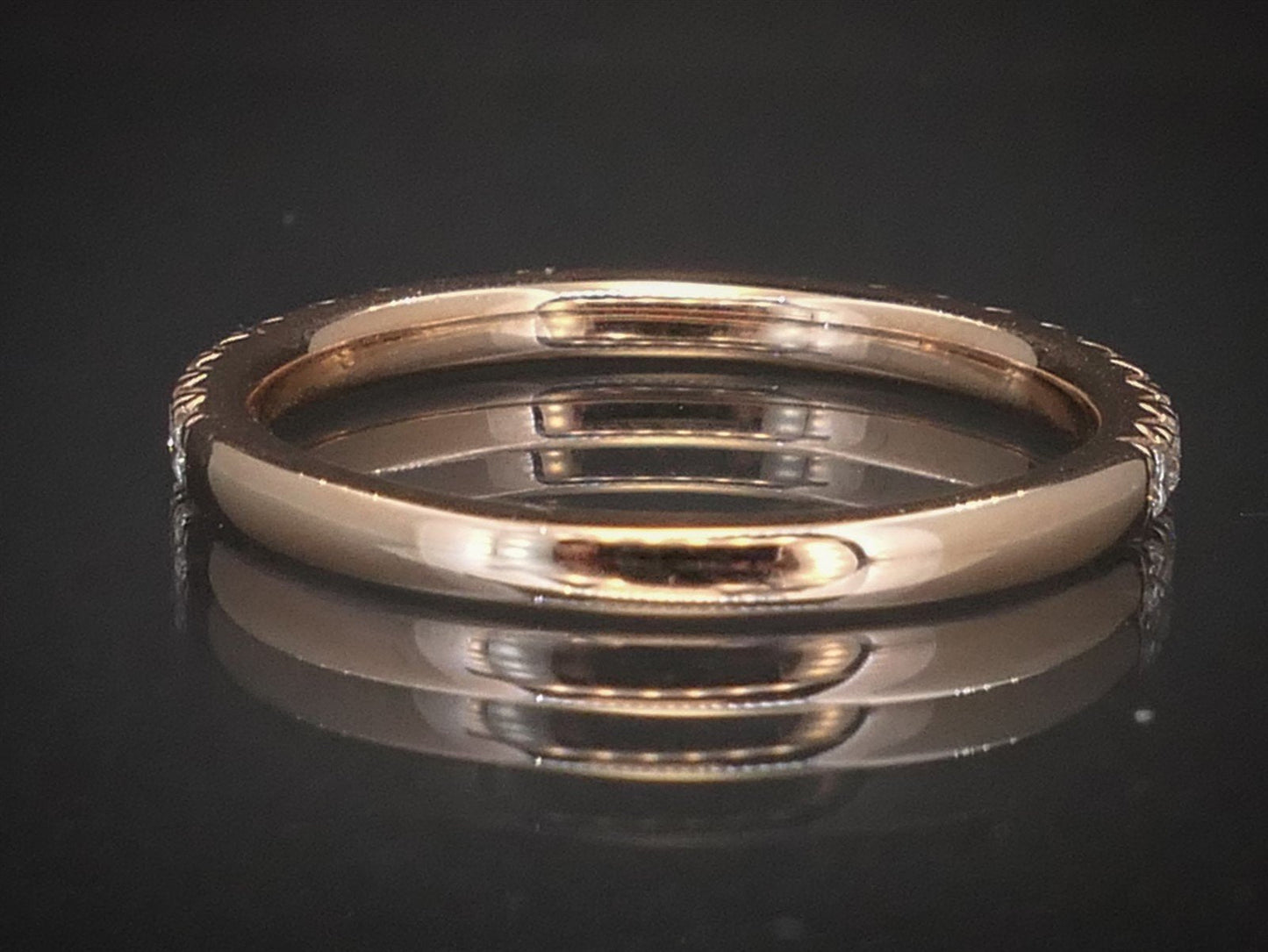 NEW 14k Rose Gold 1.5mm Natural .35ctw Diamond Ladies Band Ring 1.9g i8468
