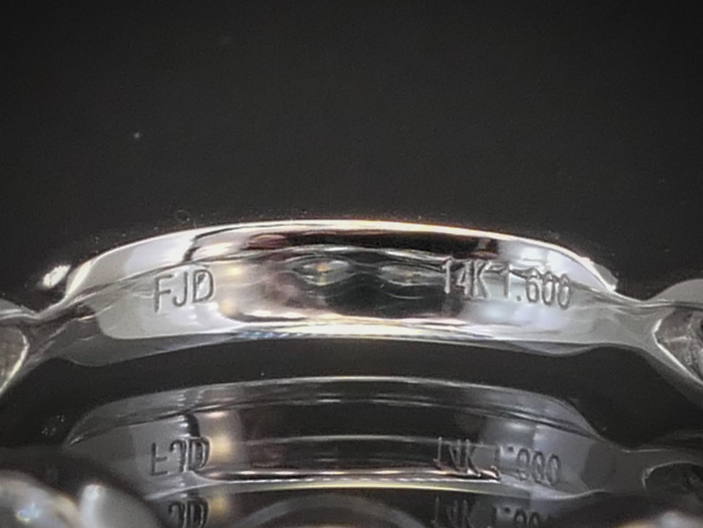 NEW 14k White Gold Marquise Natural 1.60ctw Diamond Ladies Band Ring 2.6g i8457