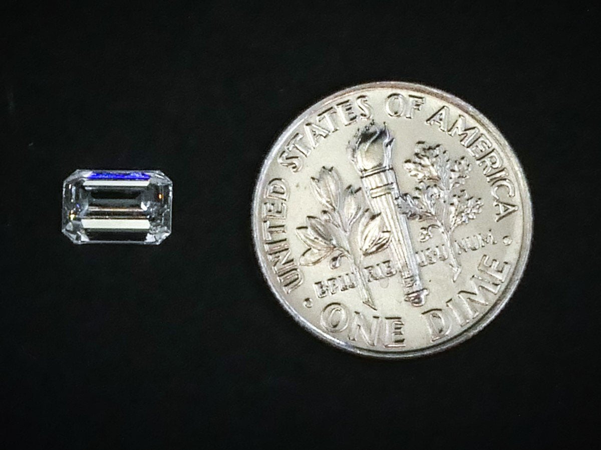 Loose .90ct Emerald Cut Natural Diamond VS2/H i9485