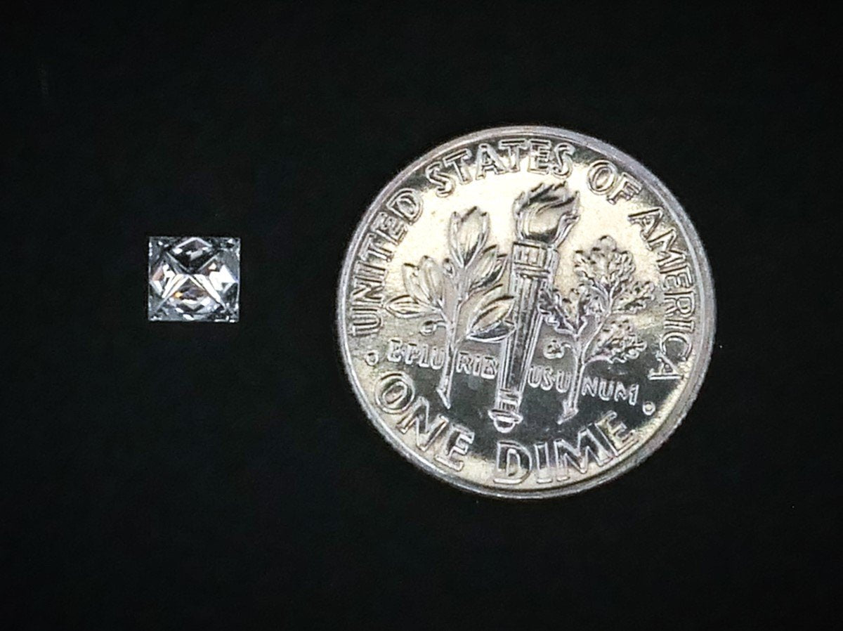 Loose .38ct Princess Cut Natural Diamond I1/G i9498