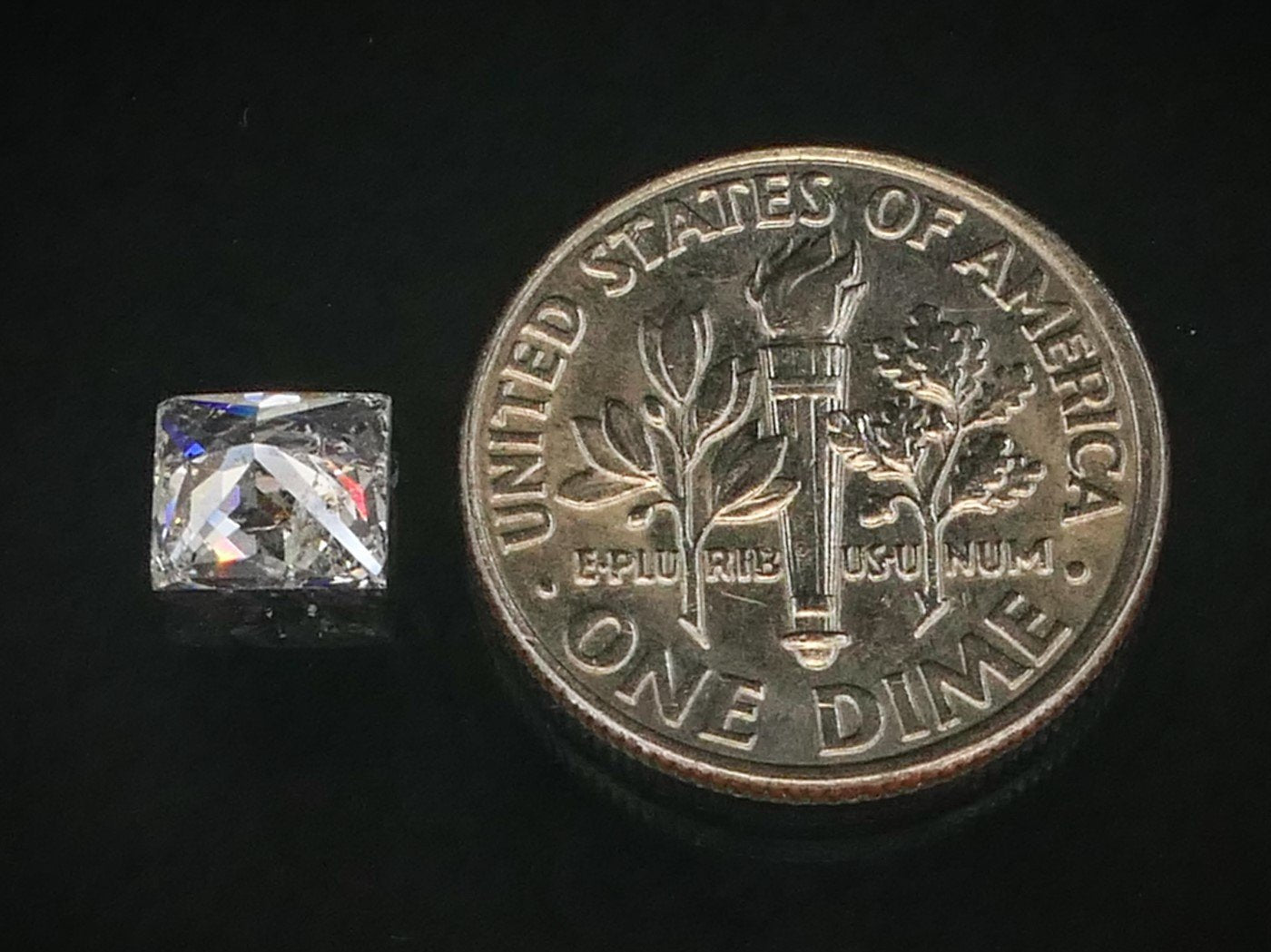 Loose 1.02ct Princess Cut IGI Cert Natural Diamond I1/G i10682