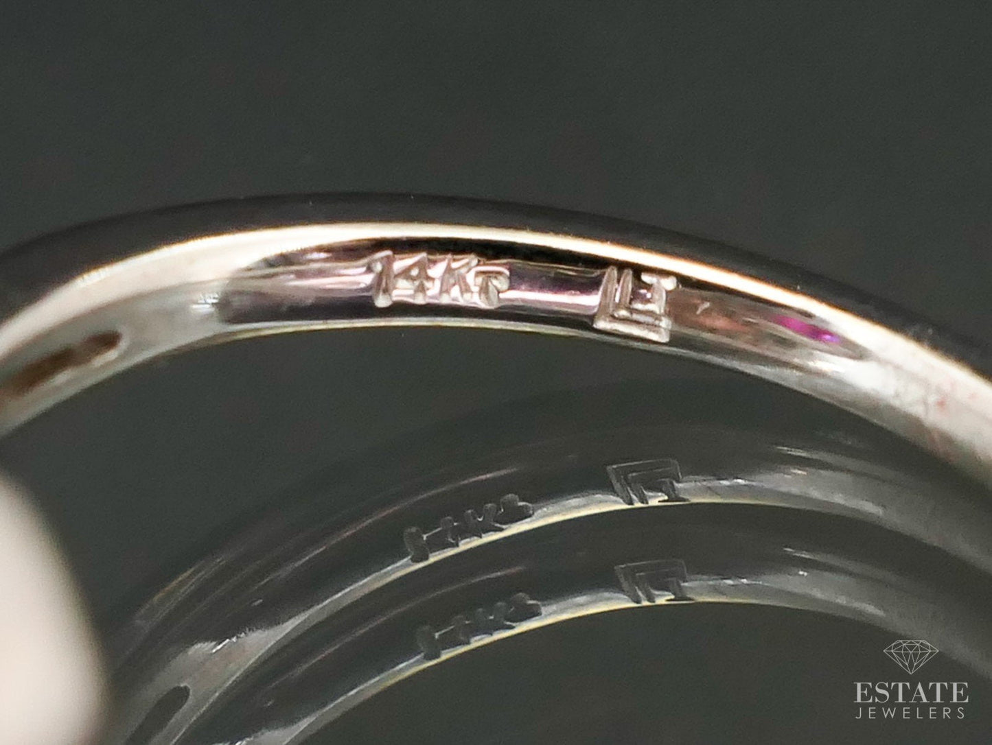 NEW 14k White Gold Oval Natural Ruby & Diamond Halo Ladies Ring 2.9g i3778