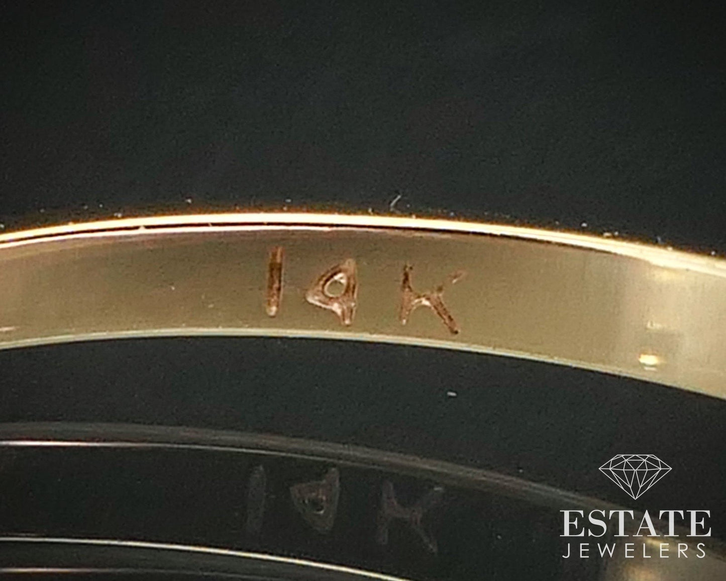 Estate 14k Yellow Gold Round Natural .56ct Diamond Solitaire Ring 1.8g i13681