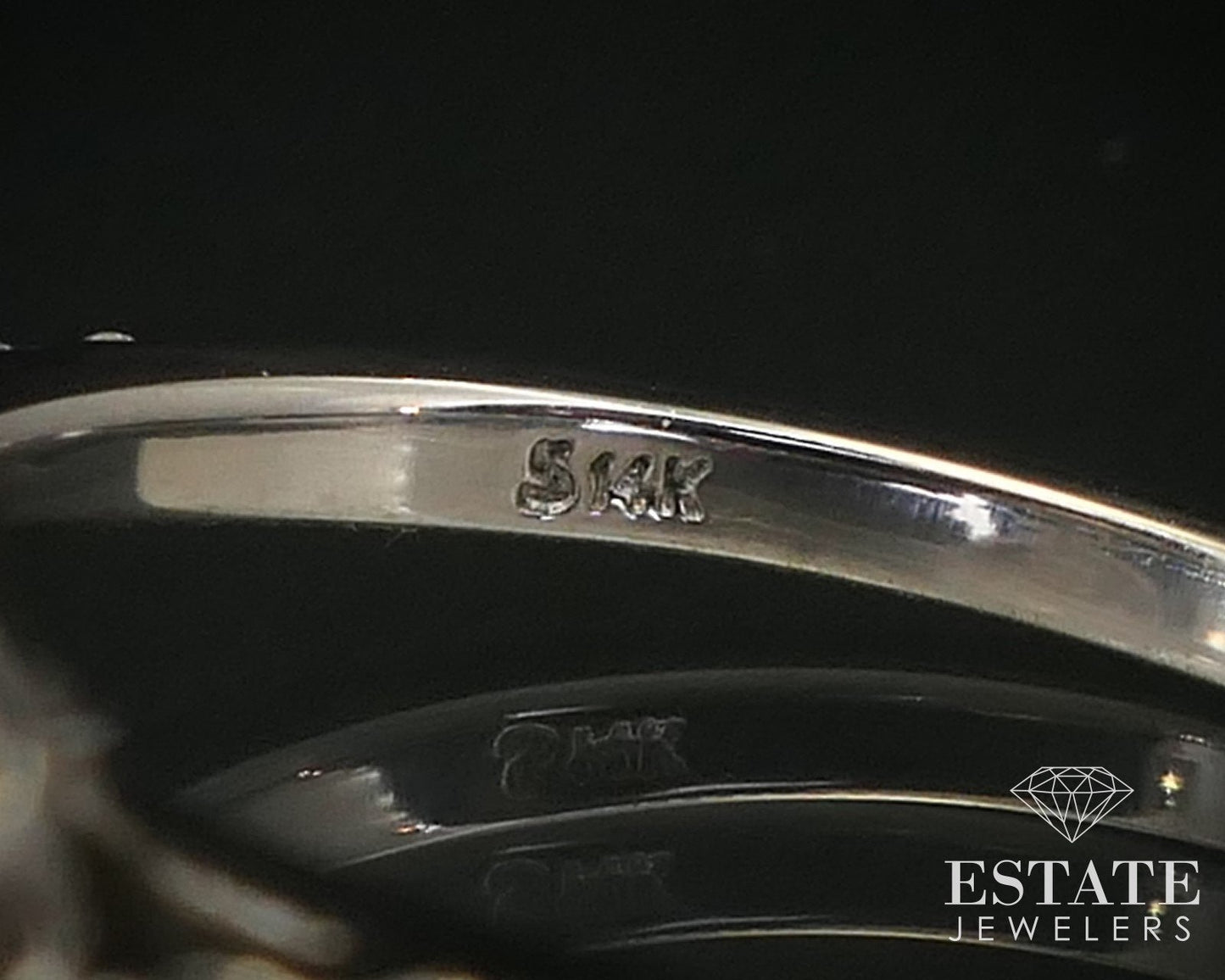 14k White Gold IGI 1.03ct Lab Created Diamond Halo Engagement Ring 3.2g i10435