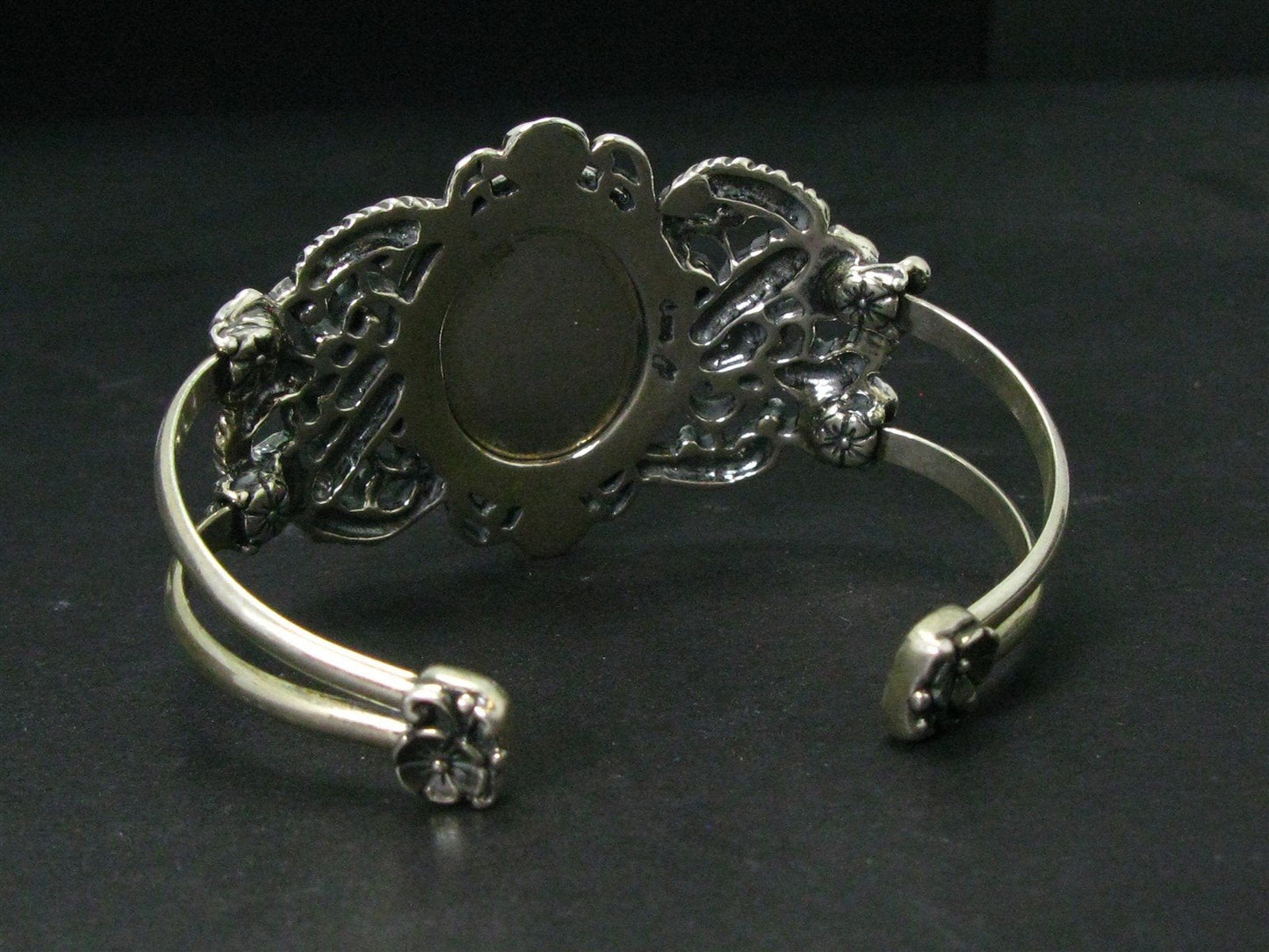 Sterling Carolyn Pollack Natural Rhodochrosite Cuff Bracelet 42g i14492