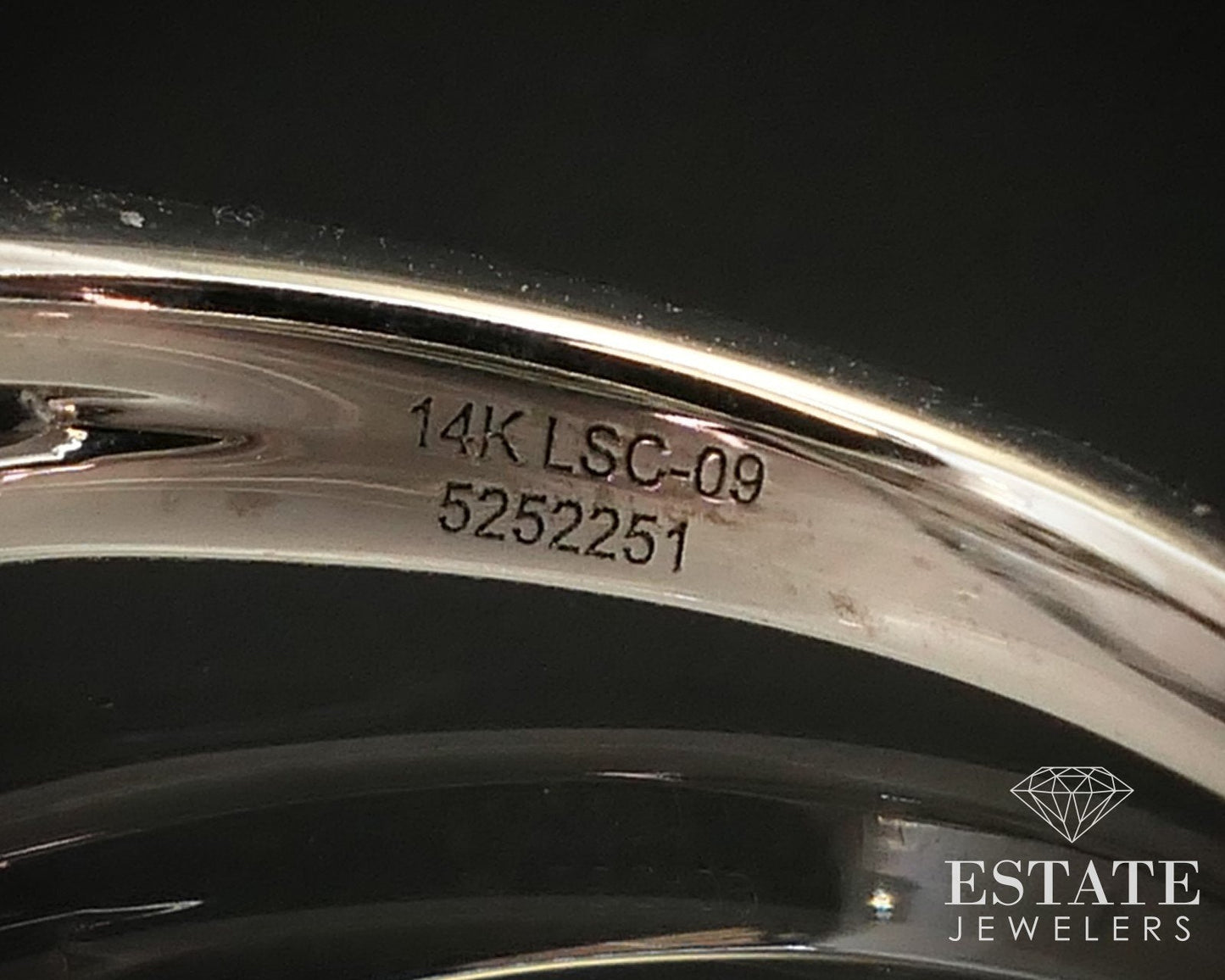 14k White Gold GSI LEO Radiant Natural 1.29ctw Diamond Engagement Ring 4g i14715