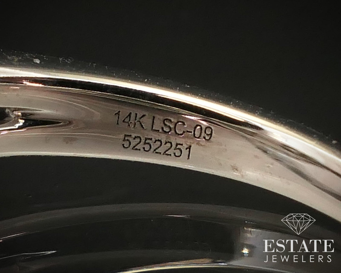 14k White Gold GSI LEO Radiant Natural 1.29ctw Diamond Engagement Ring 4g i14715