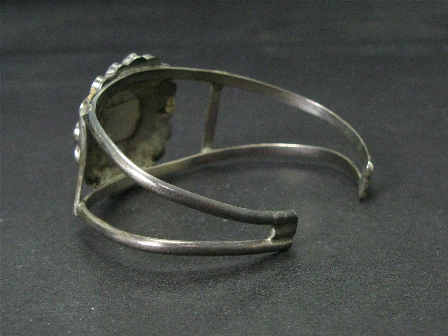 Vintage Sterling Multi Gem Zuni Sun God Ladies Cuff Bracelet 14.5g i14858
