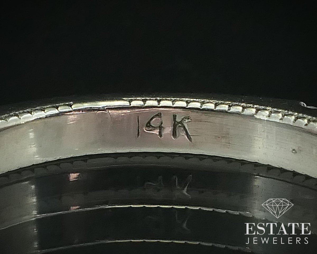 14k White Gold Round Natural 2.25ctw Diamond Ladies Wedding Set 5.1g i15146