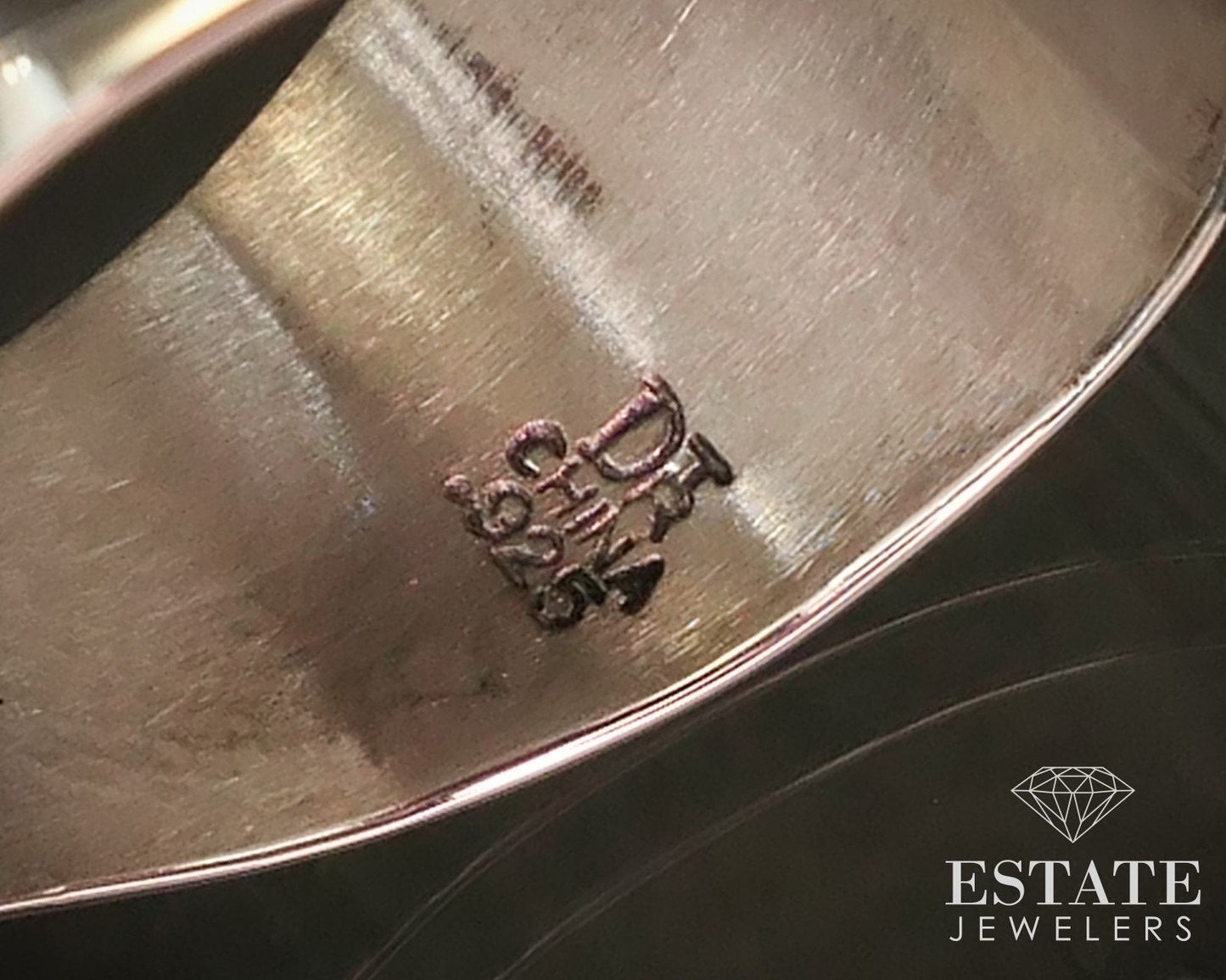 Estate Sterling Natural White Agate Jay King Mine Finds Pendant 22g i15283