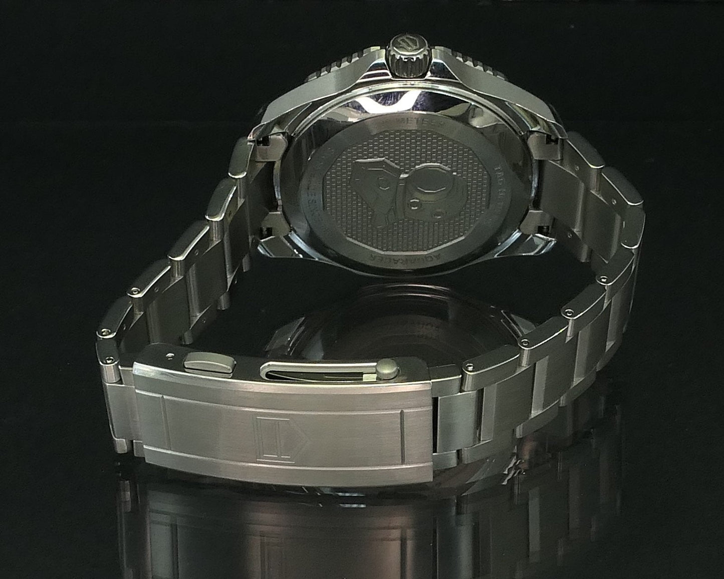Tag Heuer Aquaracer GMT WBP2010. BA0632 Blue Dial Stainless Mens Watch i15348