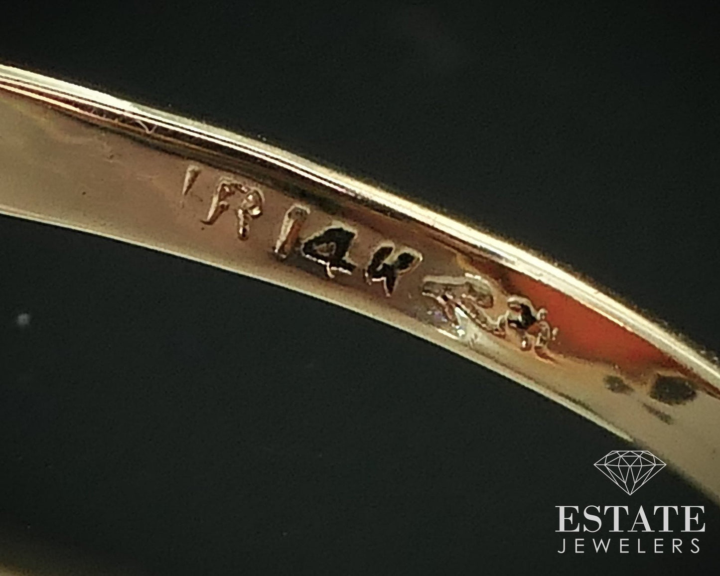 Antique 14k Yellow Gold 12mm Natural Carnelian & Seed Pearl Ring 4.5g i15622