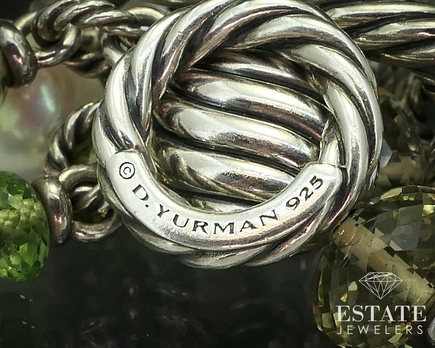 Sterling David Yurman Pearl Quatrefoil Multi Strand Chain Bracelet 59g i15614