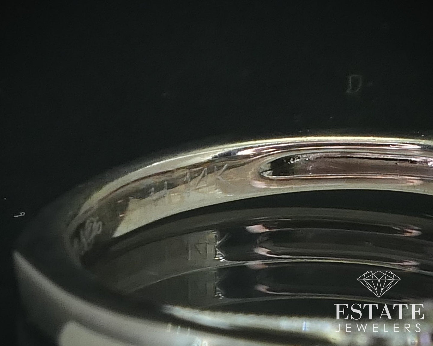 14k White Gold Princess Natural .70ctw Diamond Engagement Ring 2.8g i15739