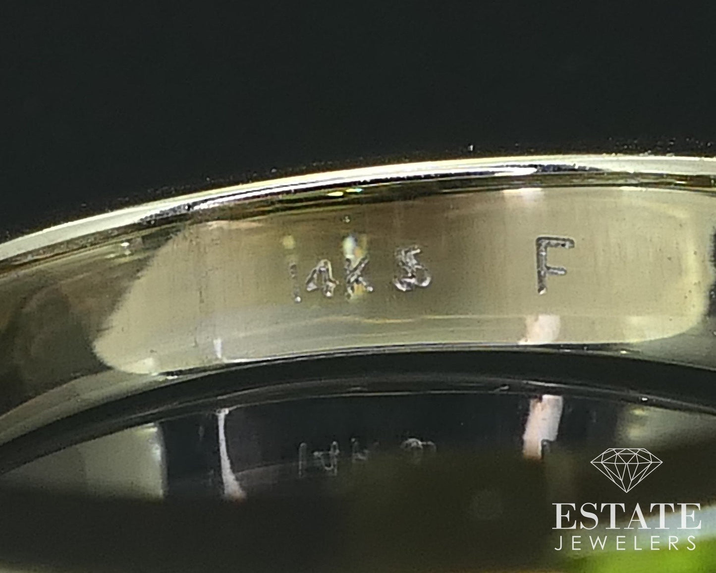 14k Yellow & White Gold Natural Peridot Ladies Band Ring 7.9g i15828