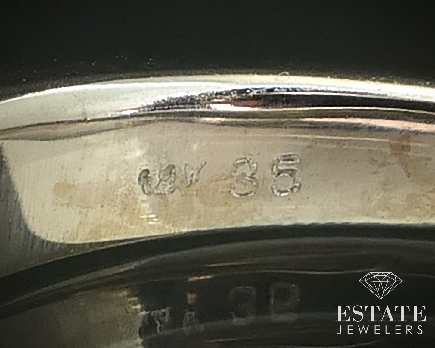 14k White Gold Natural .35ctw Diamond Ladies Wedding Band Ring 5g i15837