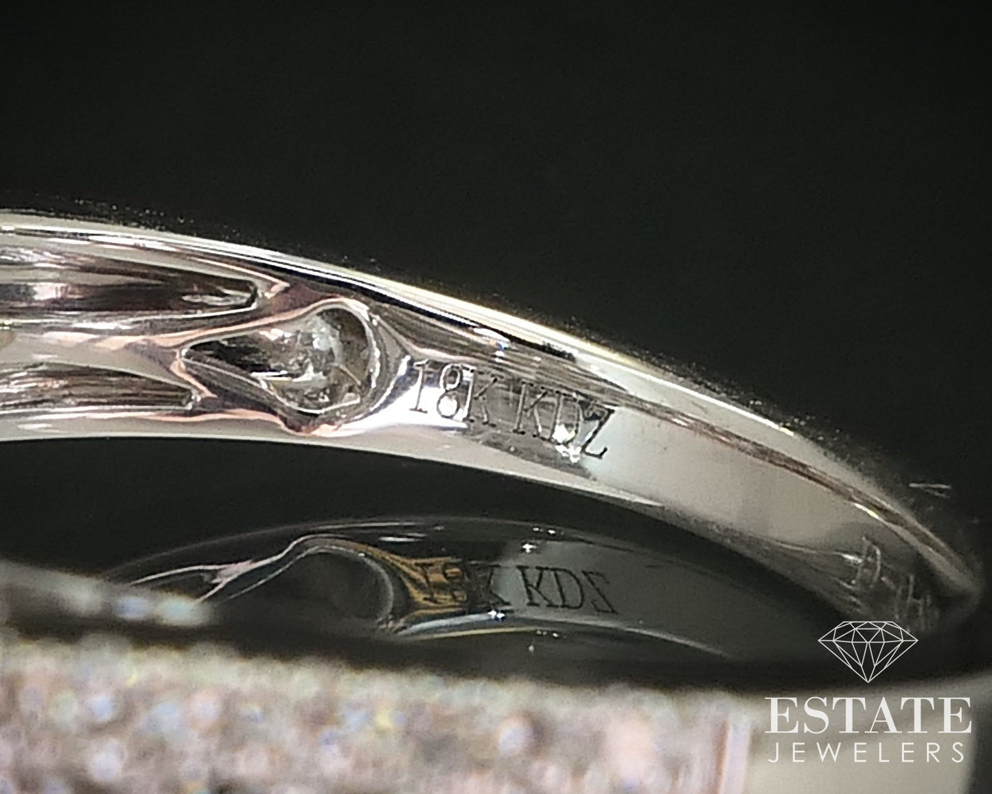 18k White Gold Oval Cut Natural 1.84ctw Diamond Engagement Halo Ring i16024