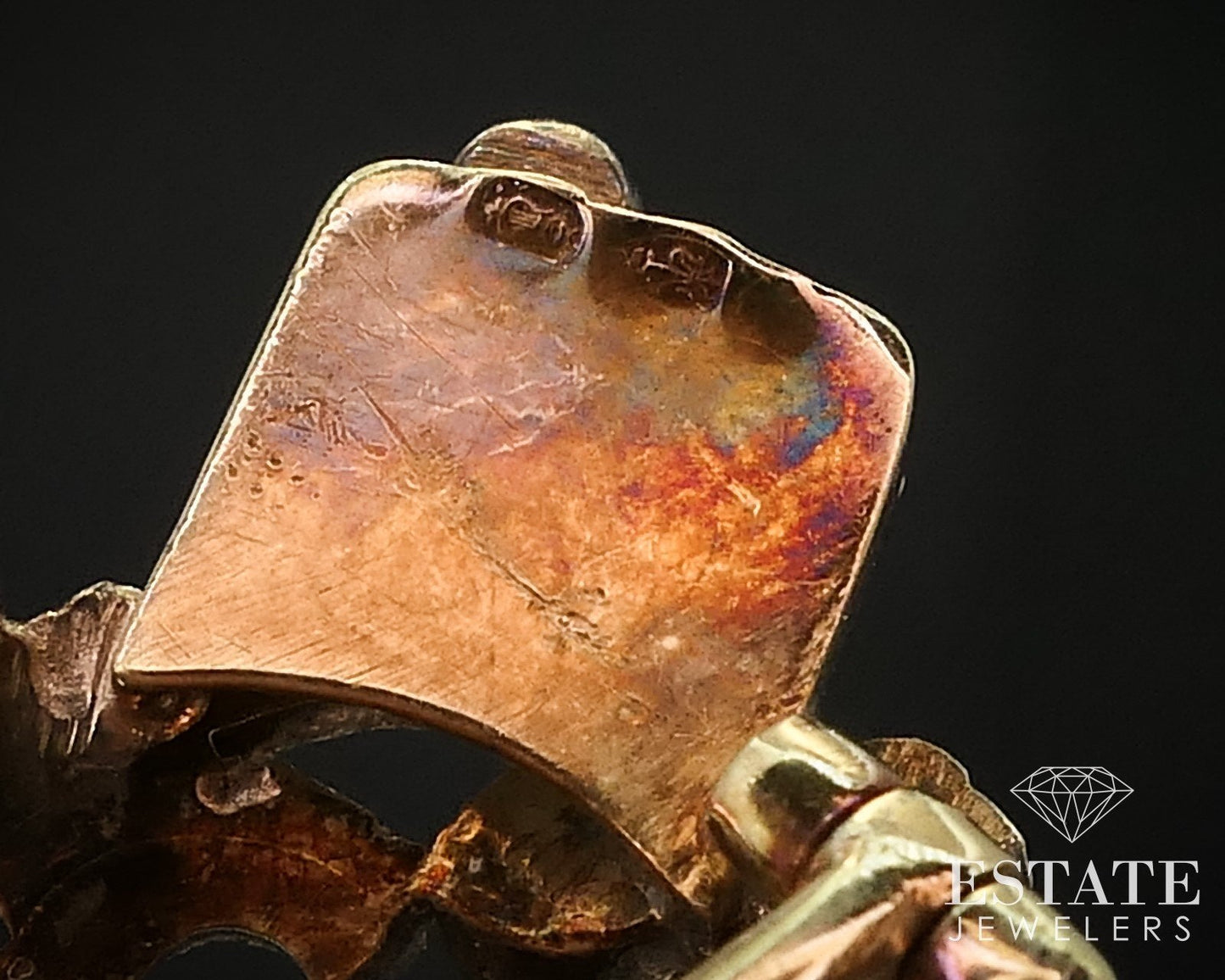 Antique Georgian 15k Yellow Gold Citrine & Rose Cut Diamond Brooch 27.8g i16025