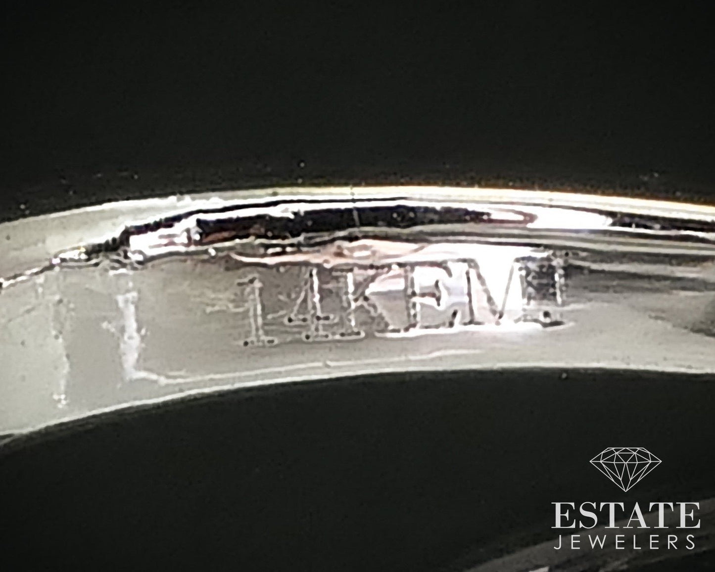 14k White Gold Round Natural 1.50ctw Diamond Halo Engagement Ring 4.1g i16158
