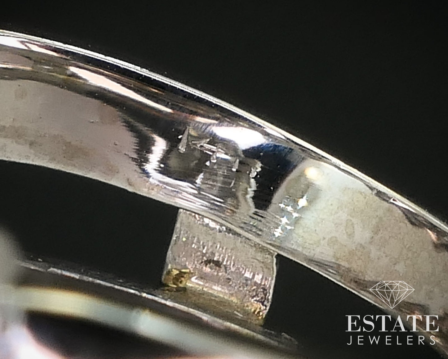 Vintage 14k White Gold Natural .72ctw Diamond Wedding Guard Jacket 7.7g i16001