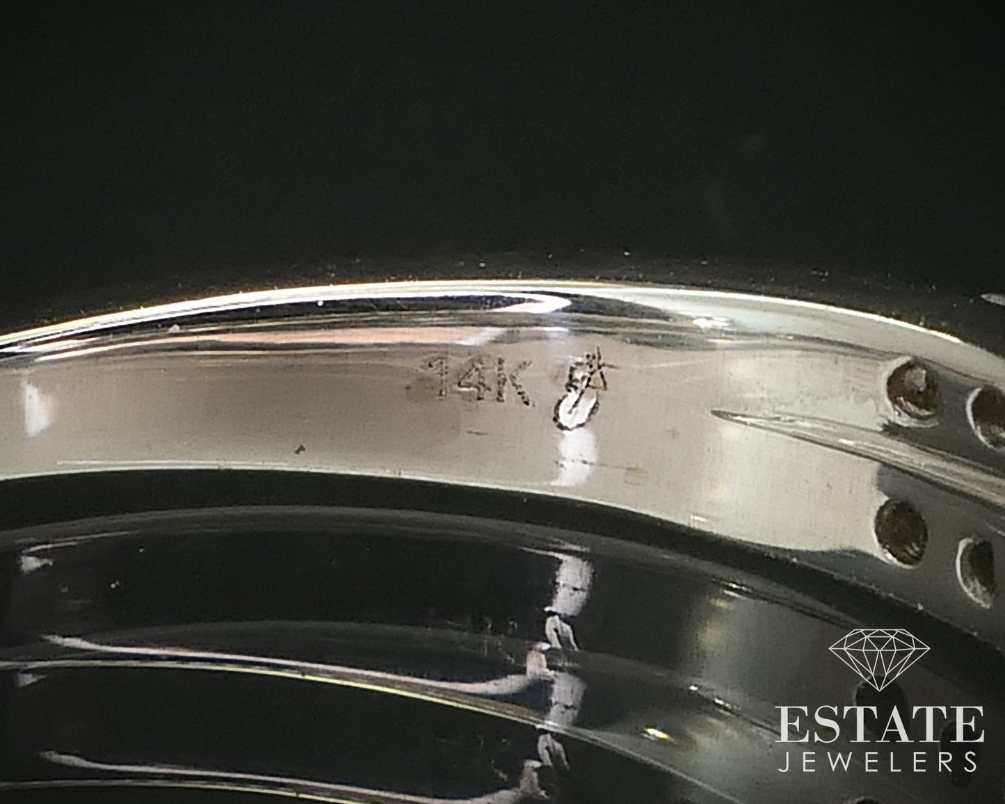 14k White Gold Pnina Natural .30ctw Diamond Ladies Wedding Band 3.1g i16298