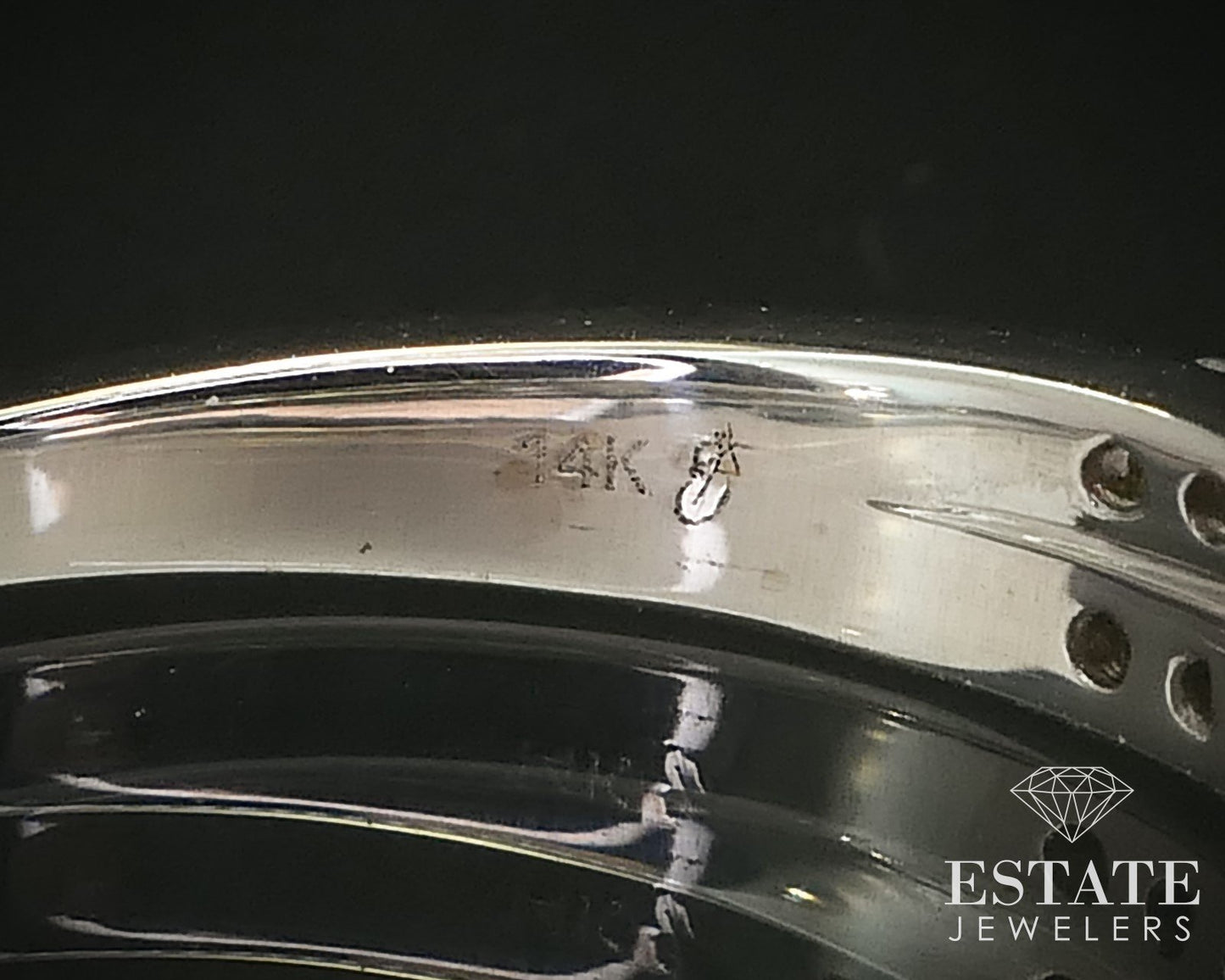 14k White Gold Pnina Natural .30ctw Diamond Ladies Wedding Band 3.1g i16298