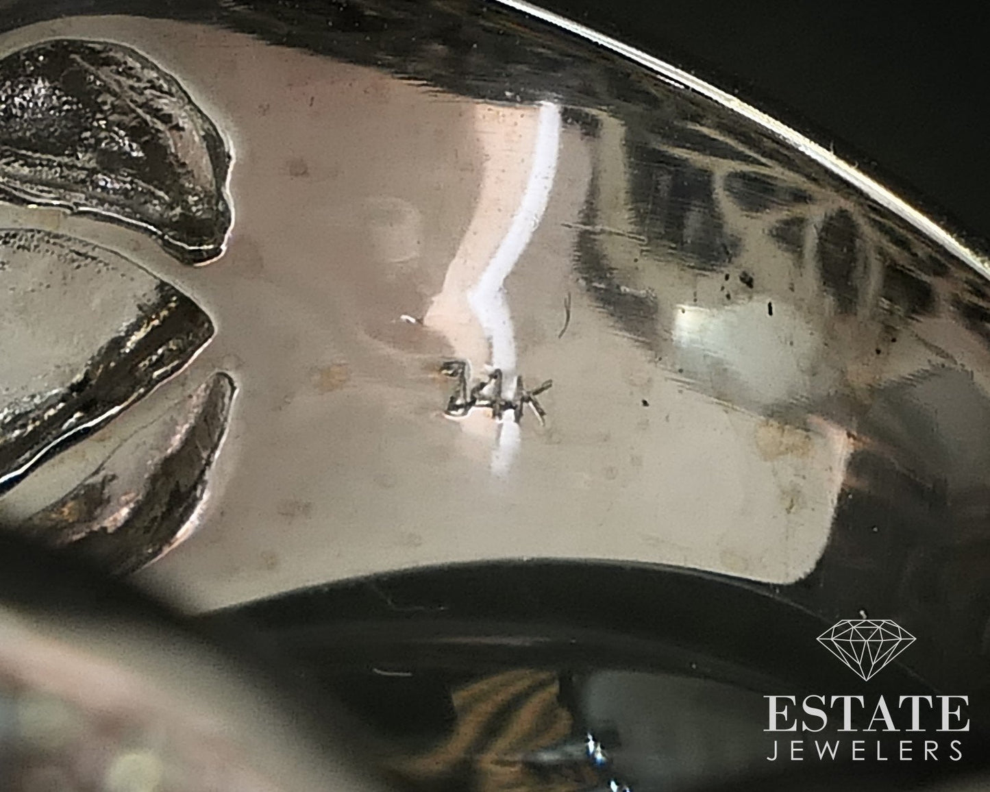 14K White Gold Natural 1.45ctw Black & White Diamond Bypass Band 14g i16320