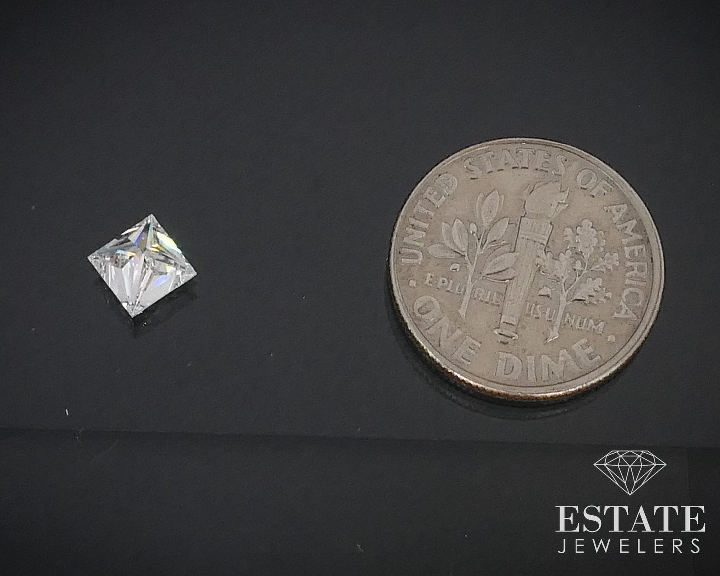 Loose .90ct Princess Cut GIA Cert Natural Diamond VS2/H i16324