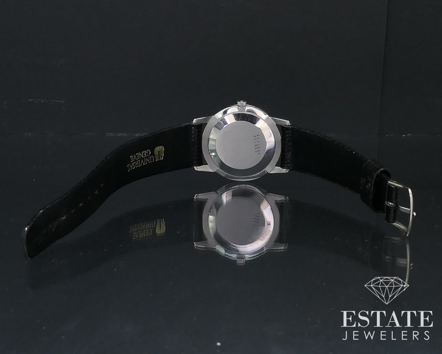 Vintage 1970s Stainless Universal Geneve Ultra Thin Cal 2-42 Mens Watch i16217