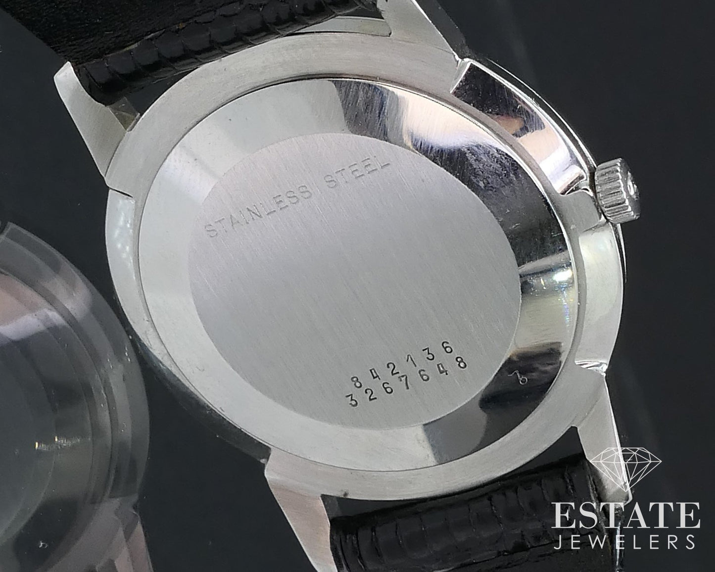 Vintage 1970s Stainless Universal Geneve Ultra Thin Cal 2-42 Mens Watch i16217