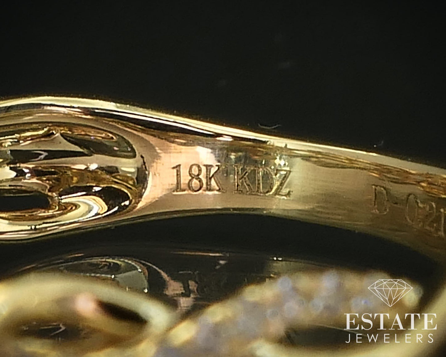18k Yellow Gold IGI Heart Natural 1.21ctw Diamond Engagement Ring 4g i16396