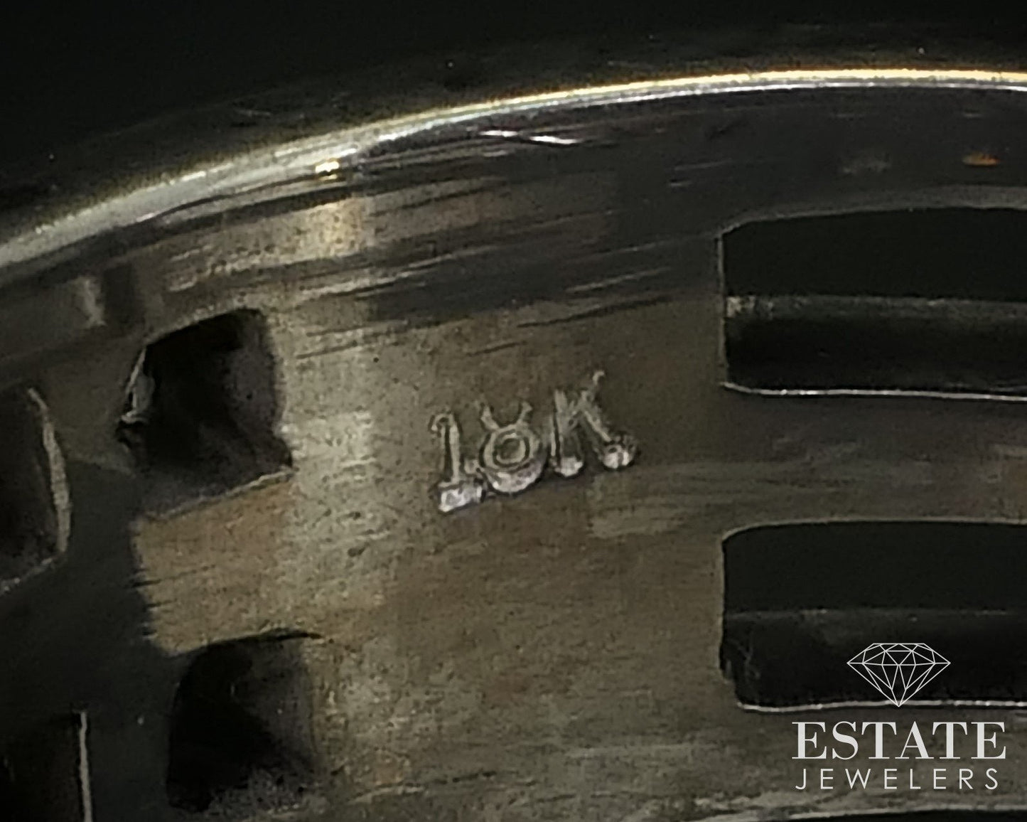 18k White Gold 7mm Natural .36ctw Diamond Mens Band Ring 9.9g i16399