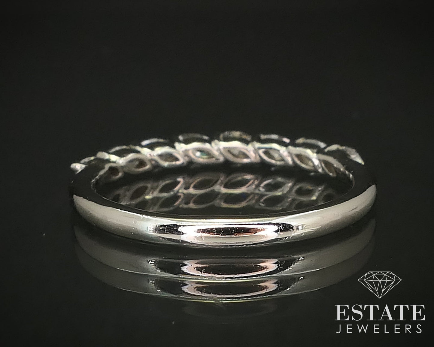 Platinum Marquise Natural .40ctw Diamond Ladies Wedding Band 3.1g i16491