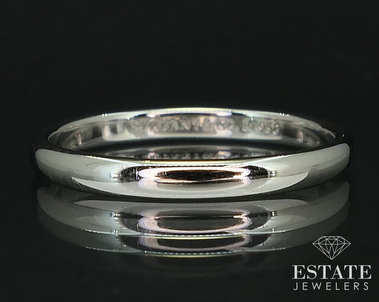 Platinum Tiffany & Co. Forever 2mm Ladies Band Ring 2.3g i16494