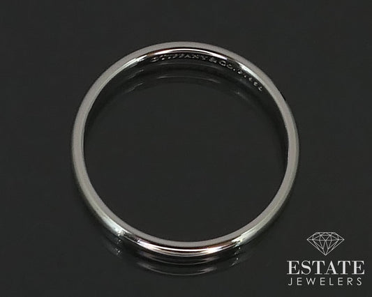 Platinum Tiffany & Co. Forever 2mm Ladies Band Ring 2.3g i16494