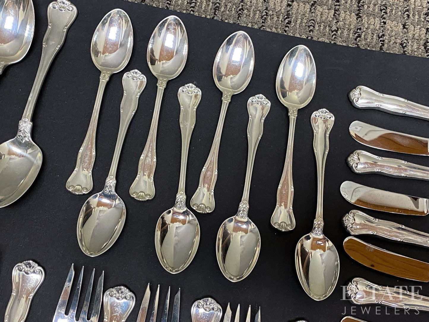 Sterling Silver Provence By Tiffany & Co. 49 Piece Flatware Set