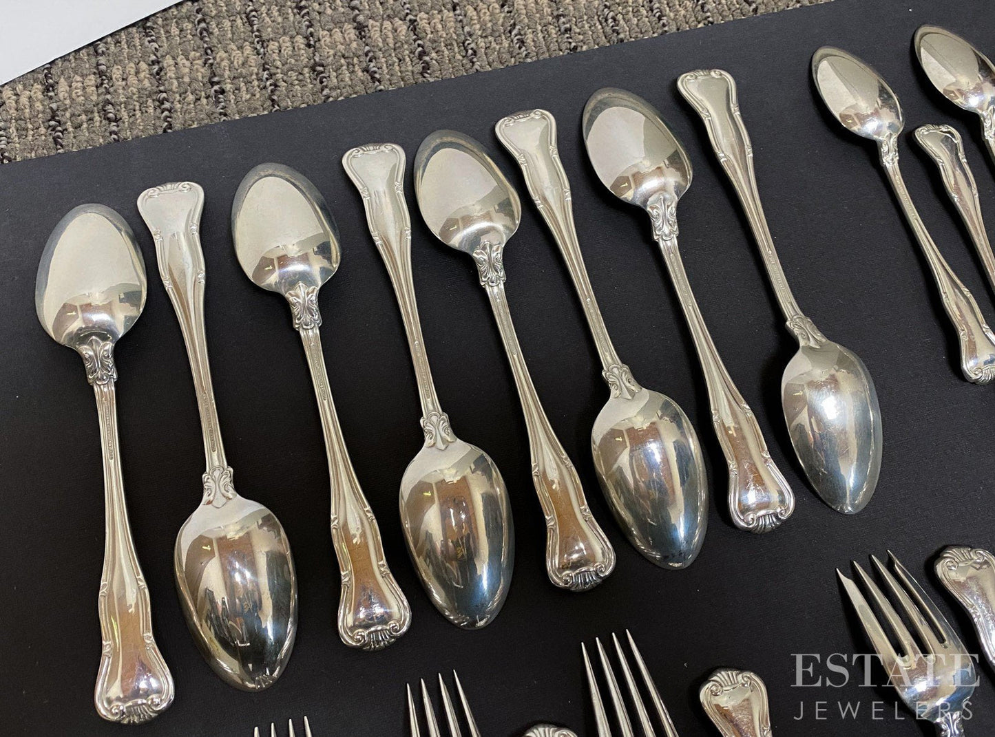 Sterling Silver Provence By Tiffany & Co. 49 Piece Flatware Set