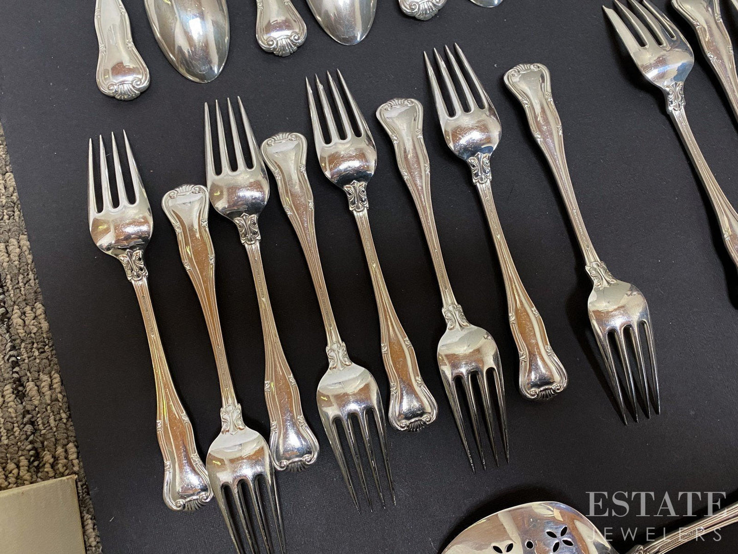 Sterling Silver Provence By Tiffany & Co. 49 Piece Flatware Set