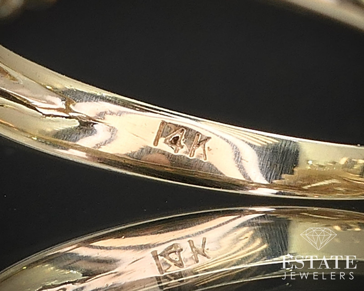 14k Yellow Gold Natural 1.27ctw Diamond Ballerina Cocktail Ring 6g i16667