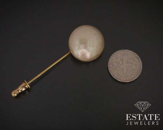 Vintage Chanel 18.6mm Freshwater Pearl Stick Pin i16762