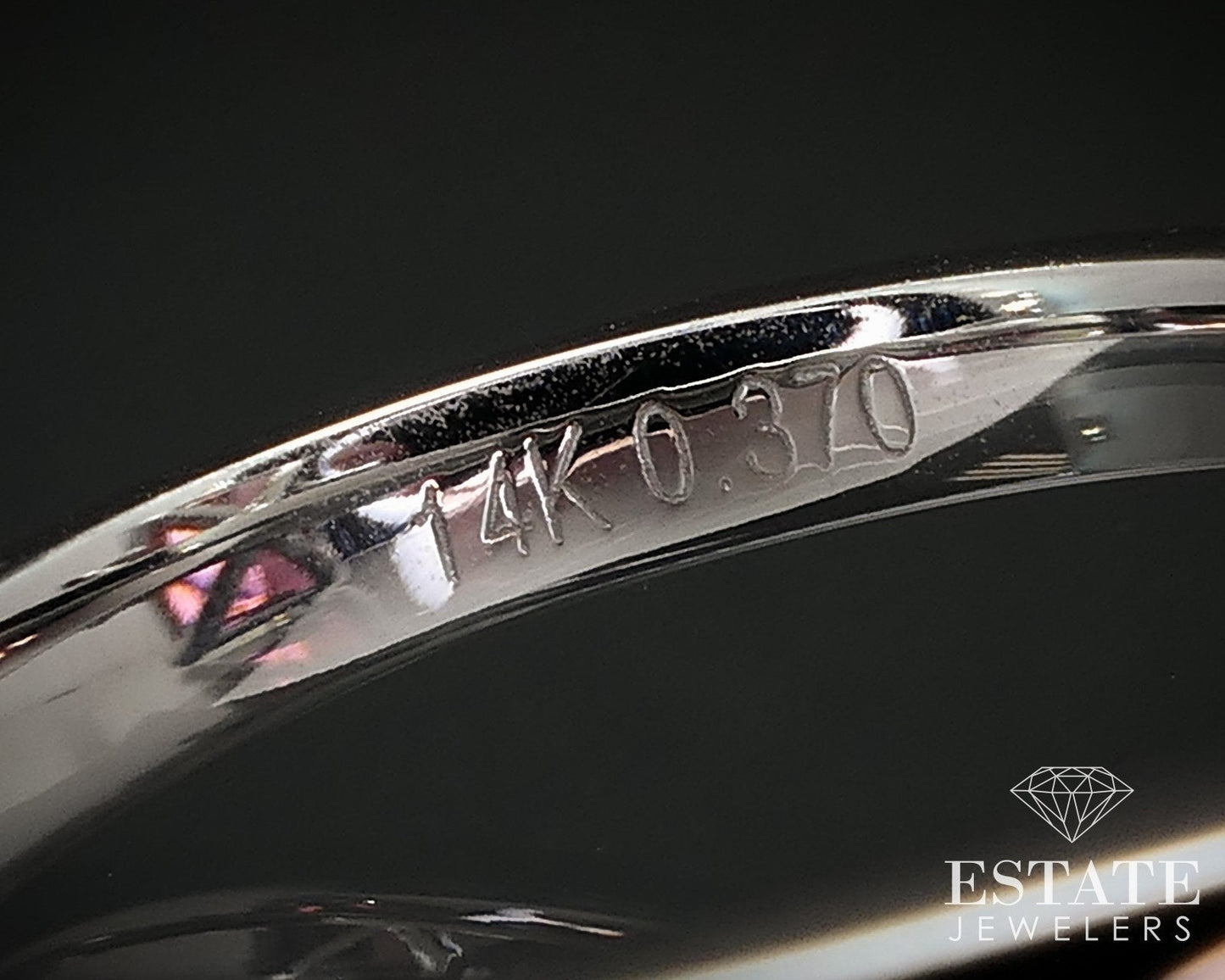 14k White Gold Natural 6.75ct Pink Tourmaline & Diamond Cocktail Ring 6g i16853