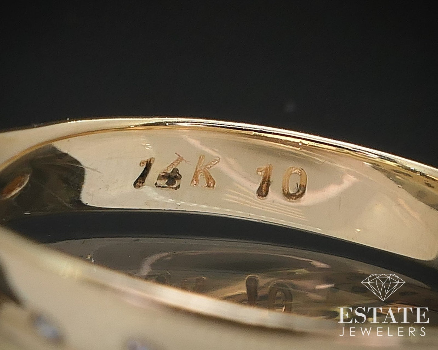 14k Yellow Gold Natural .06ctw Diamond Ladies Band Ring 3.1g i16890