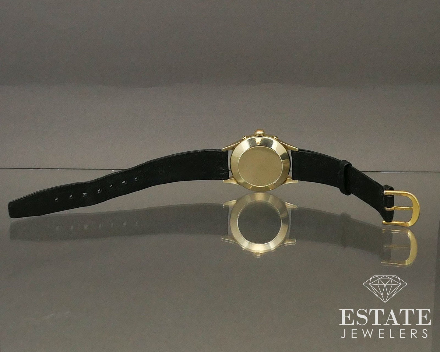 14k Yellow Gold Lyceum Heuer Triple Date Calendar Bumper 2698 Watch i13896