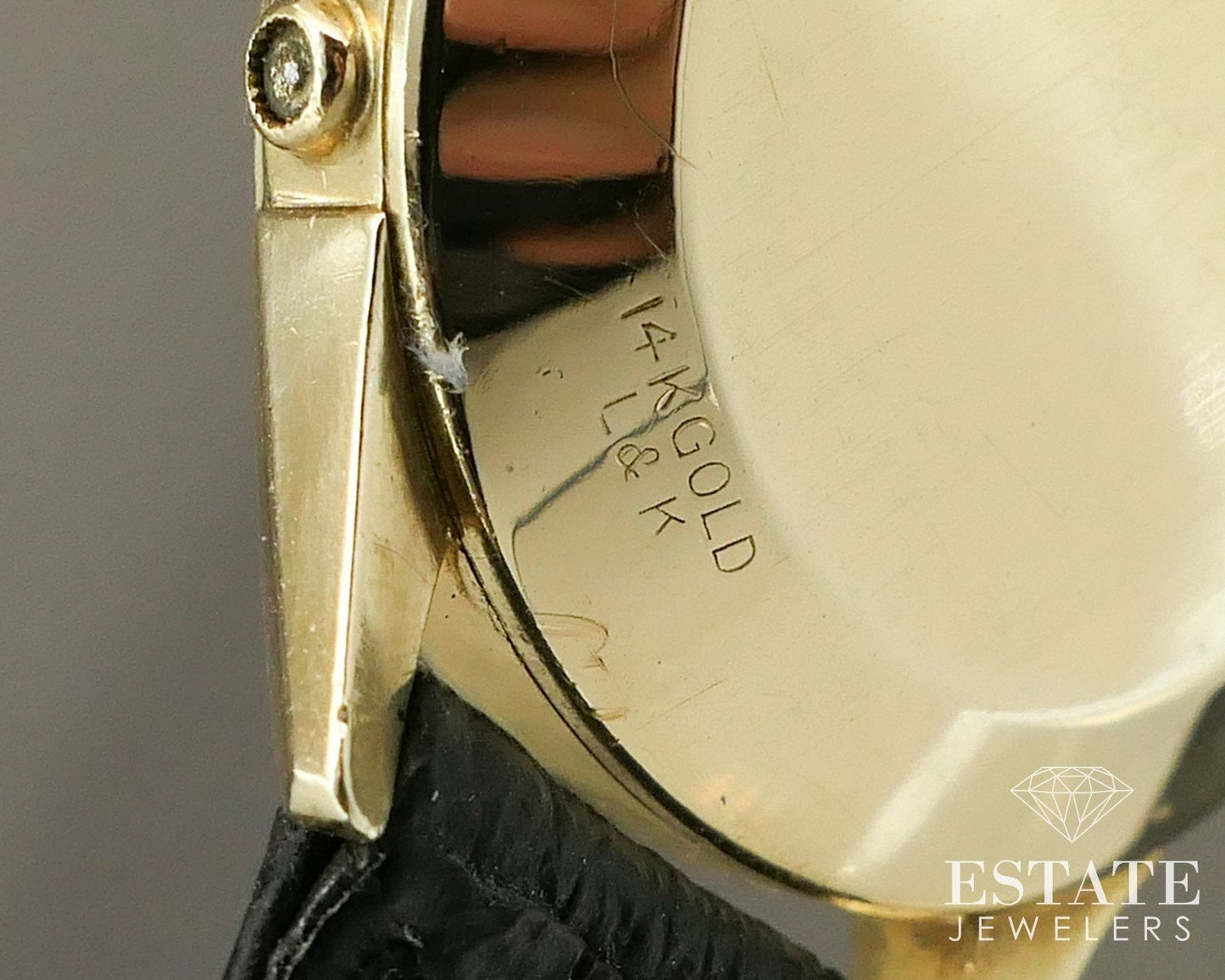 14k Yellow Gold Lyceum Heuer Triple Date Calendar Bumper 2698 Watch i13896