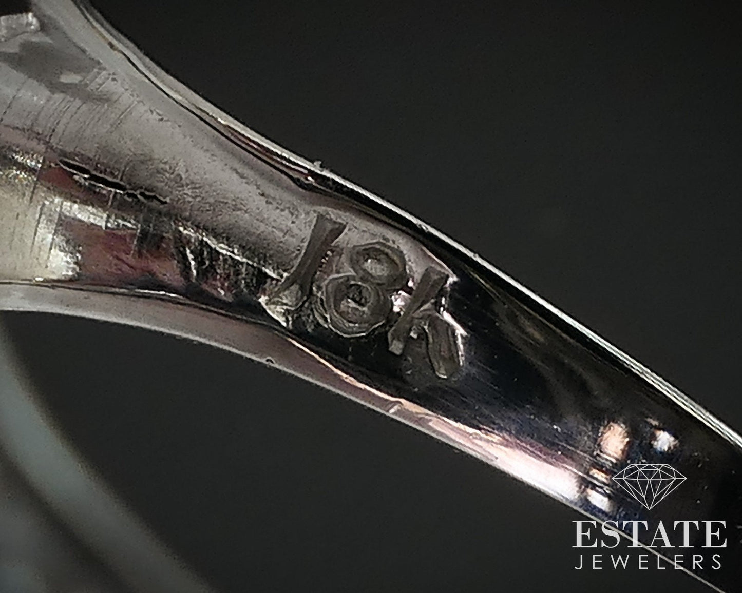 Antique 18k White Gold Black Onyx & .25ct Diamond Filigree Ring 4.4g i16996
