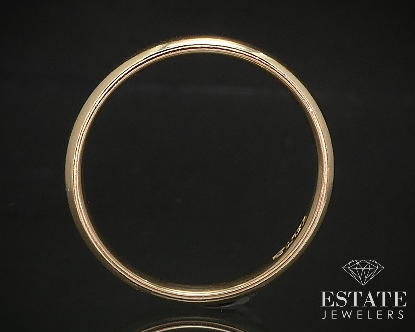 Vintage 14k Yellow Gold 3.6mm Smooth Mens Wedding Band Ring 3.5g i17194b