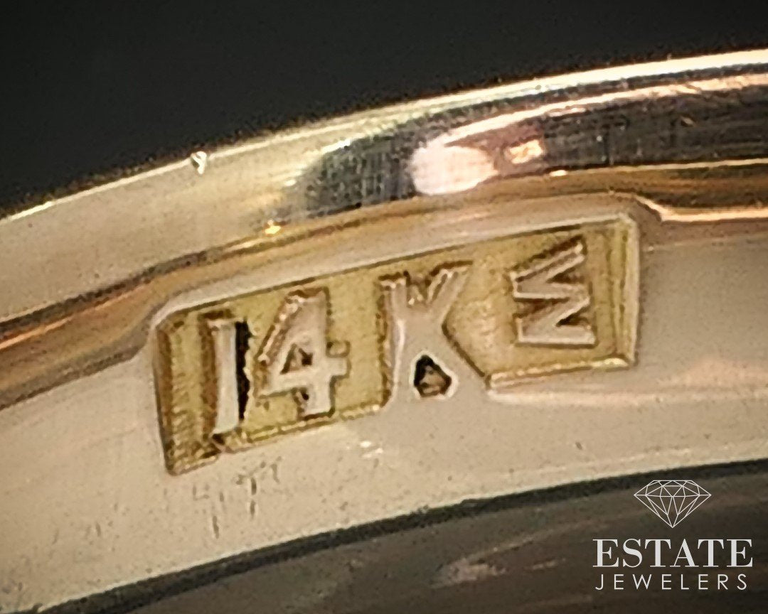 Vintage 14k Yellow Gold 3.6mm Smooth Mens Wedding Band Ring 3.5g i17194b