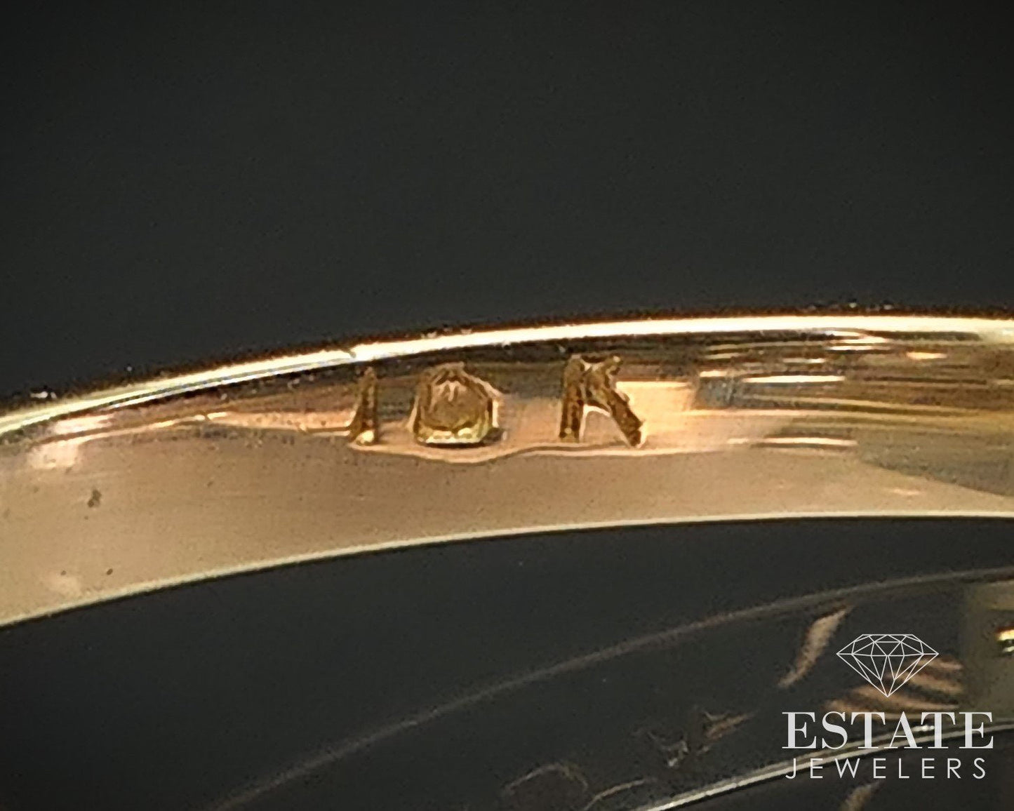 Antique 10k Yellow Gold Rose Cut .22ctw Diamond Engagement Ring 2.7g i17184