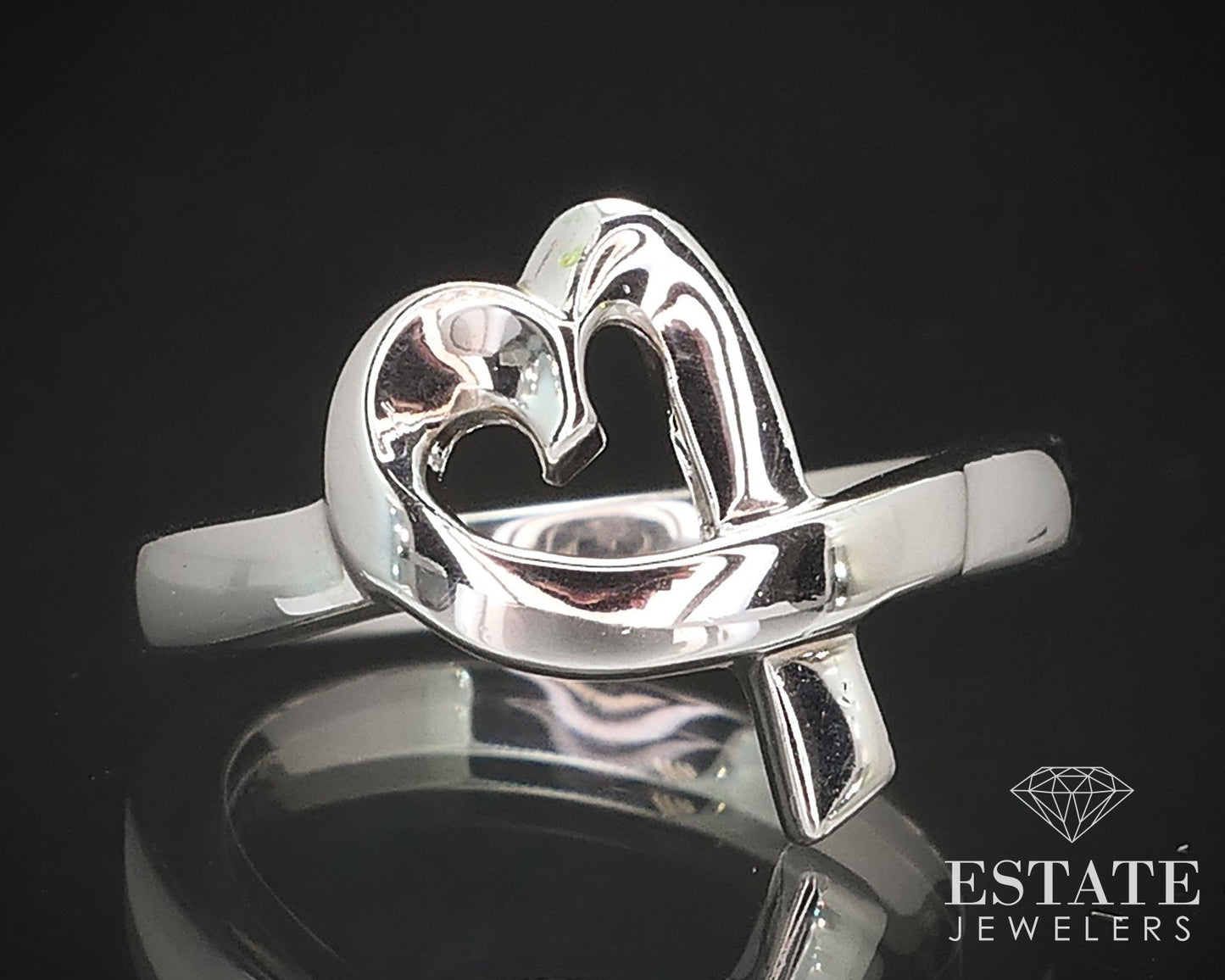 Sterling Paloma Picasso Tiffany & Co Loving Heart Ring 6g i17169