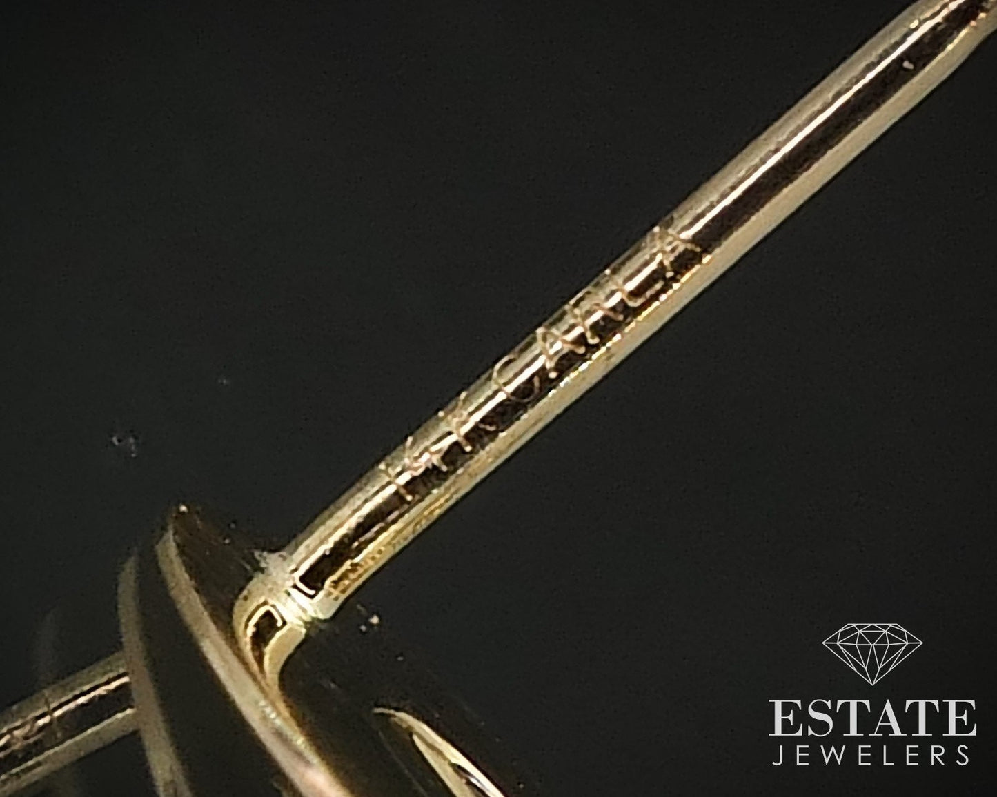 14k Yellow Gold Circle Ladies Dangle Earrings 1.9g i17136b